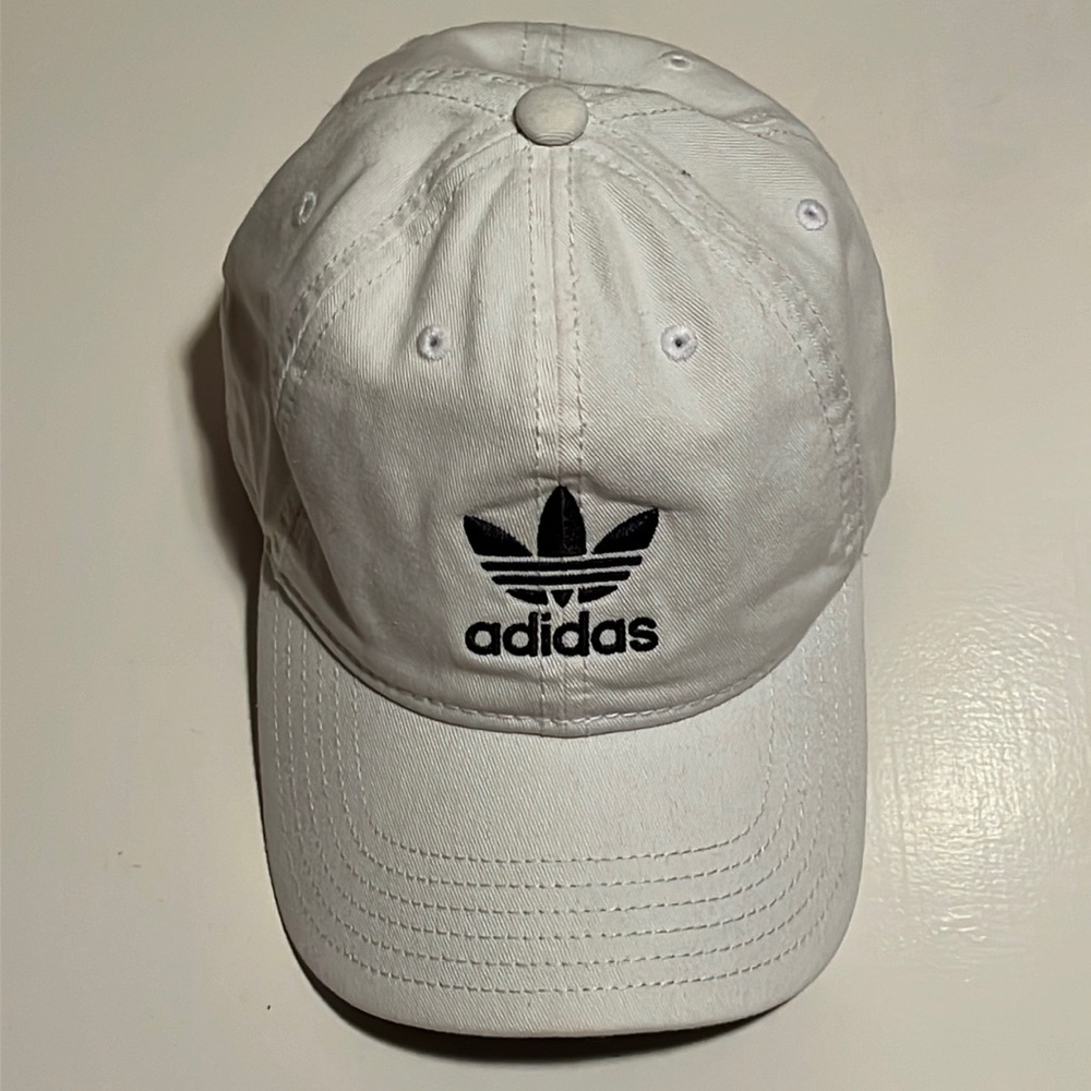 3/$15 SALE White Adidas Baseball Cap